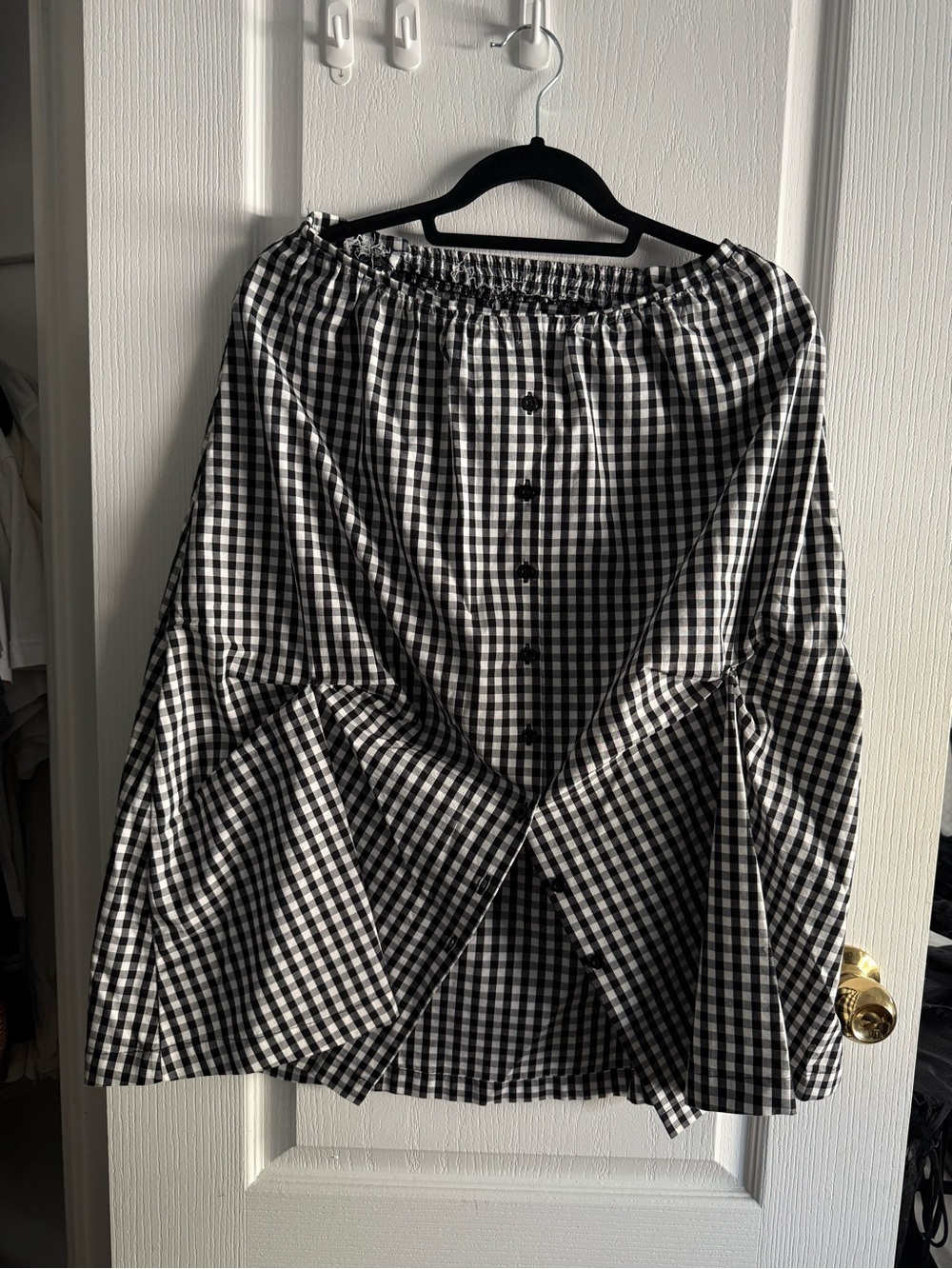 Black and White Gingham Women’s Skirt